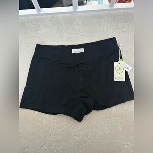 P.J. Salvage Womens Reloved Collection New With Tags Size m Black Shorts